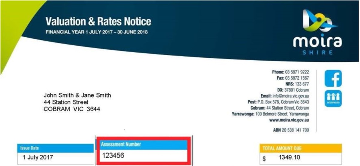 Rates Moira Shire