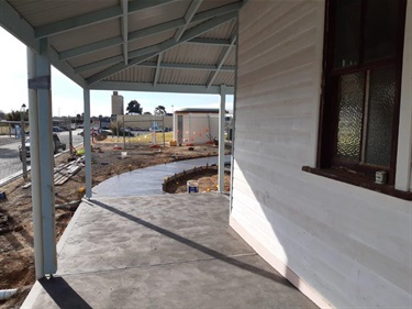 Cobram Station progress - path