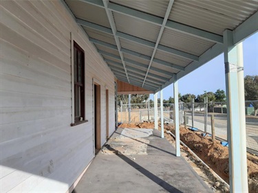 Cobram Station progress - verandah