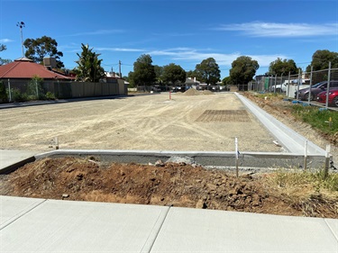 Civic Centre Car park Cobram progress