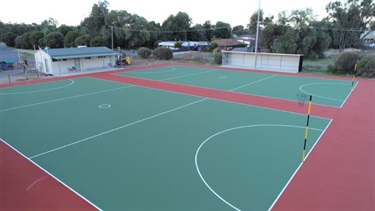 Katamatite netball courts Complete