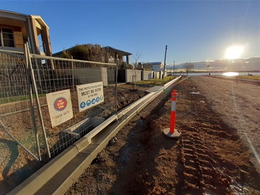 River Road Yarrawonga - carpark new kerb