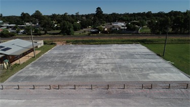 Strathmerton Netball-Tennis Courts - slab