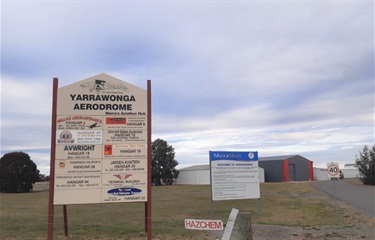 Yarrawonga Aerodrome Sign