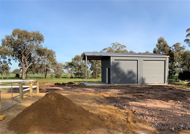 Equestrian Arena Storage Shed