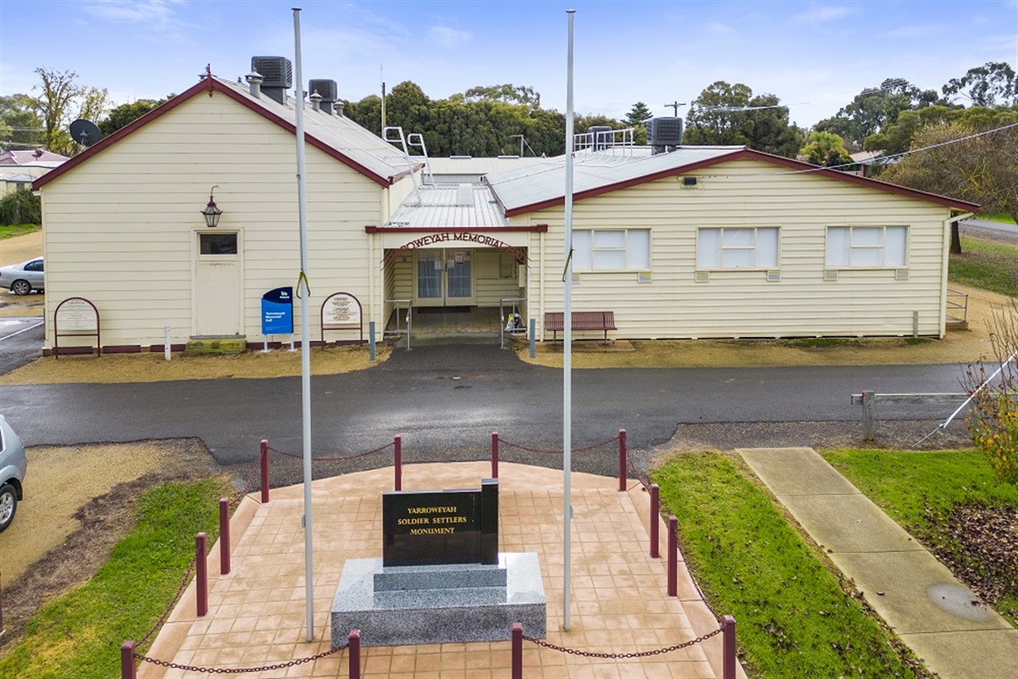 Moira Yarroweyah Memorial Hall - Front 4.JPG